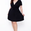 Plus Size Lucy Flare Dress - Black 2 Plus Size Lucy Flare Dress - Black -Kitchensuppliesdeal 20200820 IMG 5971