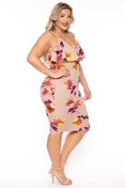 Plus Size Eden Floral Dress- Taupe -Kitchensuppliesdeal 2022 10 12 7173 db539d2e 4fbe 4b67 b5b0 9c65e412dd6c