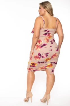 Plus Size Eden Floral Dress- Taupe -Kitchensuppliesdeal 2022 10 12 7177 b700f5cf 810f 489c 9453 87e3fedb2f00
