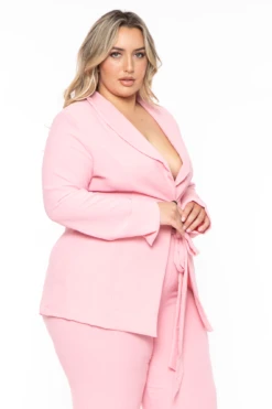 Plus Size HBIC Pant Suit - Light Pink -Kitchensuppliesdeal IMG 4598