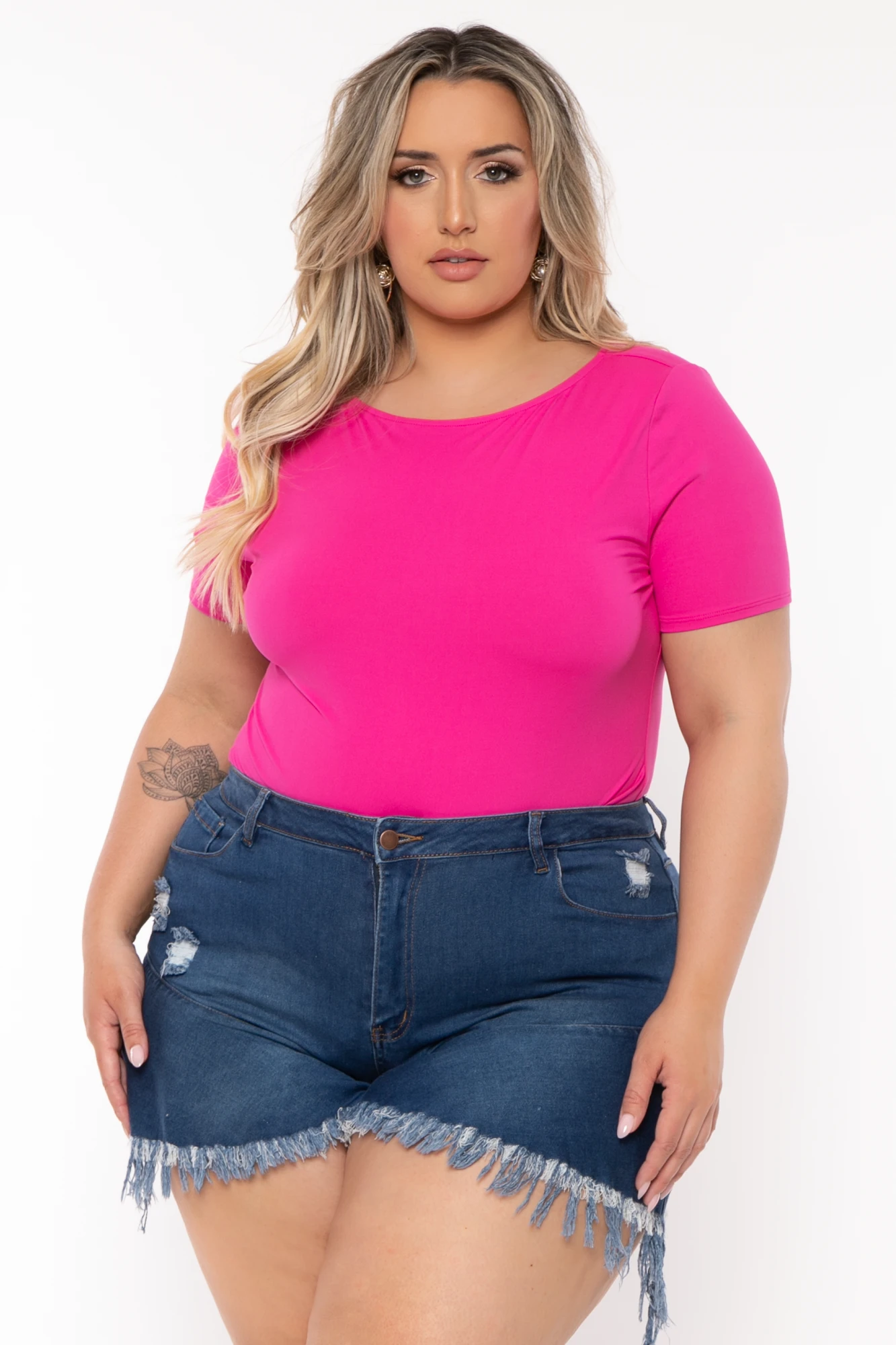 Plus Size Boat Neck Bodysuit - Pink Plus Size Boat Neck Bodysuit - Pink -Kitchensuppliesdeal curvy sense bodysuits plus size boat neck bodysuit pink 32278622896225