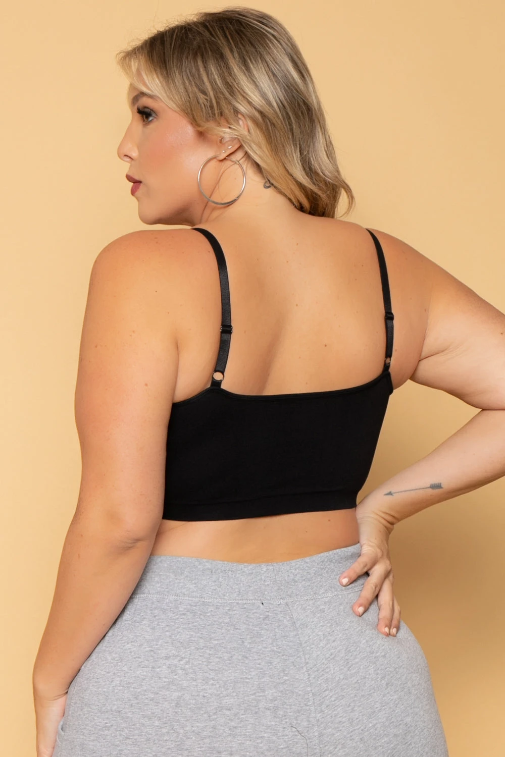 Plus Size Caged Bralette - Black Plus Size Caged Bralette - Black -Kitchensuppliesdeal curvy sense bralettes and bodysuits plus size caged bralette black 29586516148321