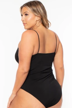 Bluebell Plus Size Cassandra Cut Out Lace Bodysuit - Black -Kitchensuppliesdeal curvy sense bralettes and bodysuits plus size cassandra cut out lace bodysuit black 29884856270945
