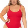 Plus Size Jersey Girl Bodysuit - Red 2 Plus Size Jersey Girl Bodysuit - Red -Kitchensuppliesdeal curvy sense bralettes and bodysuits plus size jersey girl bodysuit red 30026047848545