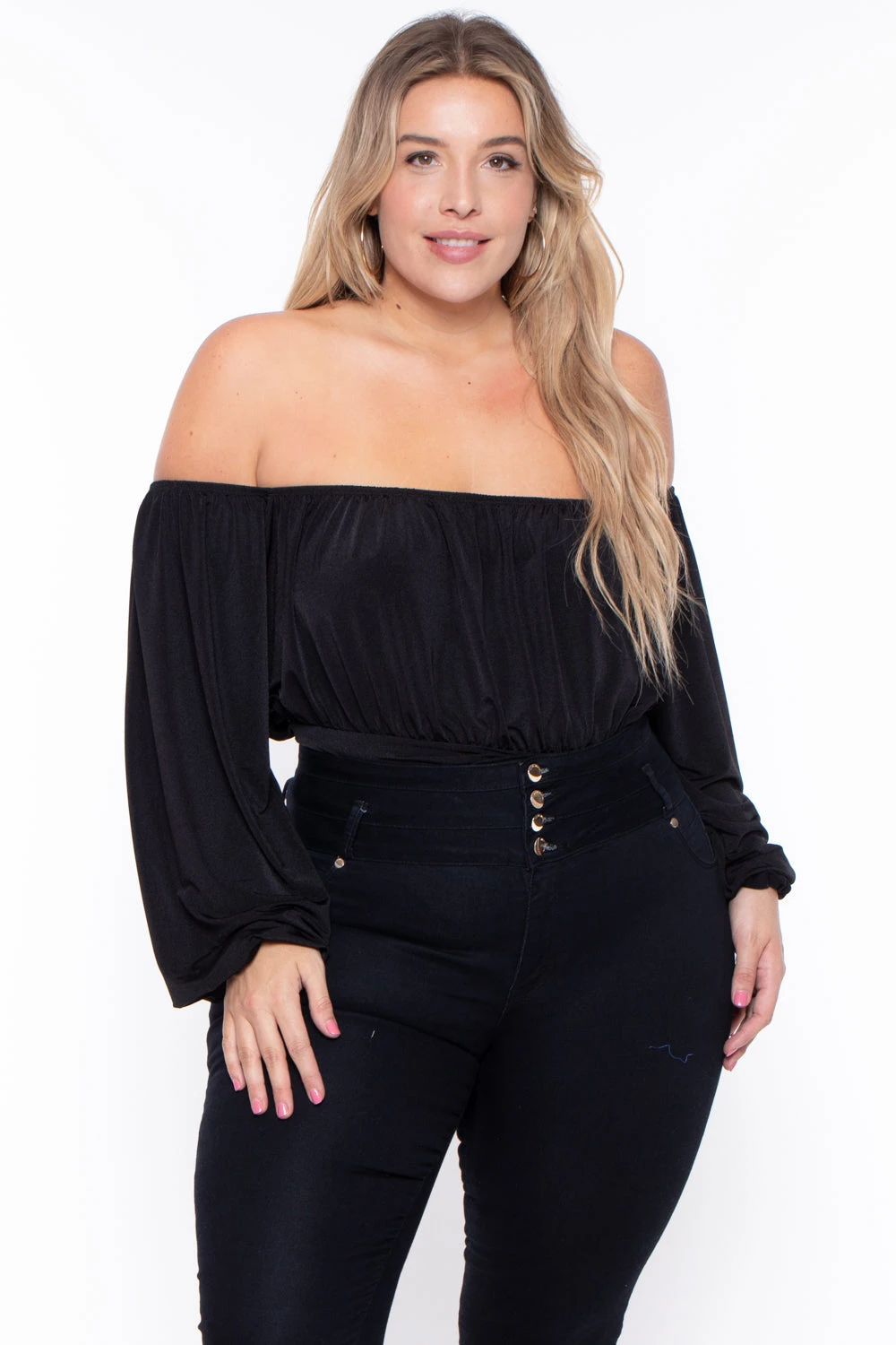Plus Size Kalia Bodysuit - Black Plus Size Kalia Bodysuit - Black -Kitchensuppliesdeal curvy sense bralettes and bodysuits plus size kalia bodysuit black 29266077843553
