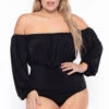 Plus Size Kalia Bodysuit - Black -Kitchensuppliesdeal curvy sense bralettes and bodysuits plus size kalia bodysuit black 29266078007393