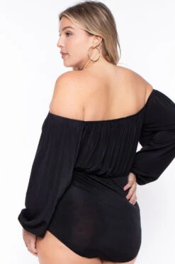 Plus Size Kalia Bodysuit - Black 5 Plus Size Kalia Bodysuit - Black -Kitchensuppliesdeal curvy sense bralettes and bodysuits plus size kalia bodysuit black 29266089279585
