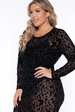 Plus Size Akila Leopard Bodycon Dress - Black 4 Plus Size Akila Leopard Bodycon Dress - Black -Kitchensuppliesdeal curvy sense dresses plus size akila leopard bodycon dress black 29587015303265