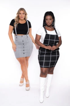Plus Size Alicia Overall Dress- Black 8 Plus Size Alicia Overall Dress- Black -Kitchensuppliesdeal curvy sense dresses plus size alicia overall dress black 29448678441057