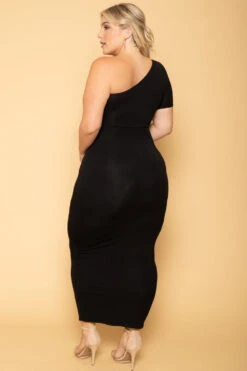 Plus Size Alyona Bodycon Dress- Black -Kitchensuppliesdeal curvy sense dresses plus size alyona bodycon dress black 29709011320929