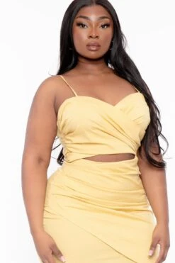 Plus Size Amanda Front Wrap Dress - Mustard 4 Plus Size Amanda Front Wrap Dress - Mustard -Kitchensuppliesdeal curvy sense dresses plus size amanda front wrap dress mustard 31640966332513