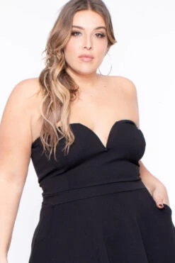 Plus Size Amaryllis Flare Dress - Black 5 Plus Size Amaryllis Flare Dress - Black -Kitchensuppliesdeal curvy sense dresses plus size amaryllis flare dress black 29884967026785
