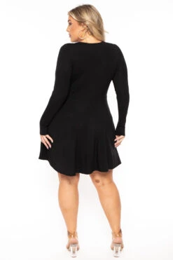 Plus Size Amry Flare Cutout Dress - Black -Kitchensuppliesdeal curvy sense dresses plus size amry flare cutout dress black 30103262429281
