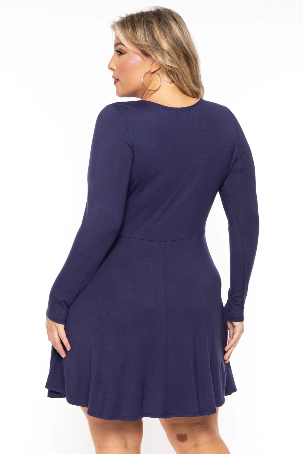 Plus Size Amry Flare Cutout Dress - Navy Plus Size Amry Flare Cutout Dress - Navy -Kitchensuppliesdeal curvy sense dresses plus size amry flare cutout dress navy 30453321400417