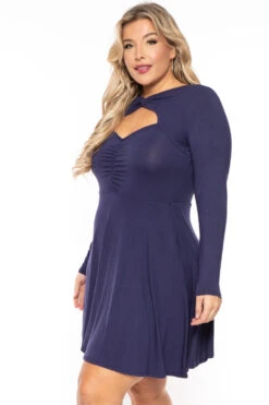 Plus Size Amry Flare Cutout Dress - Navy 6 Plus Size Amry Flare Cutout Dress - Navy -Kitchensuppliesdeal curvy sense dresses plus size amry flare cutout dress navy 30453321498721