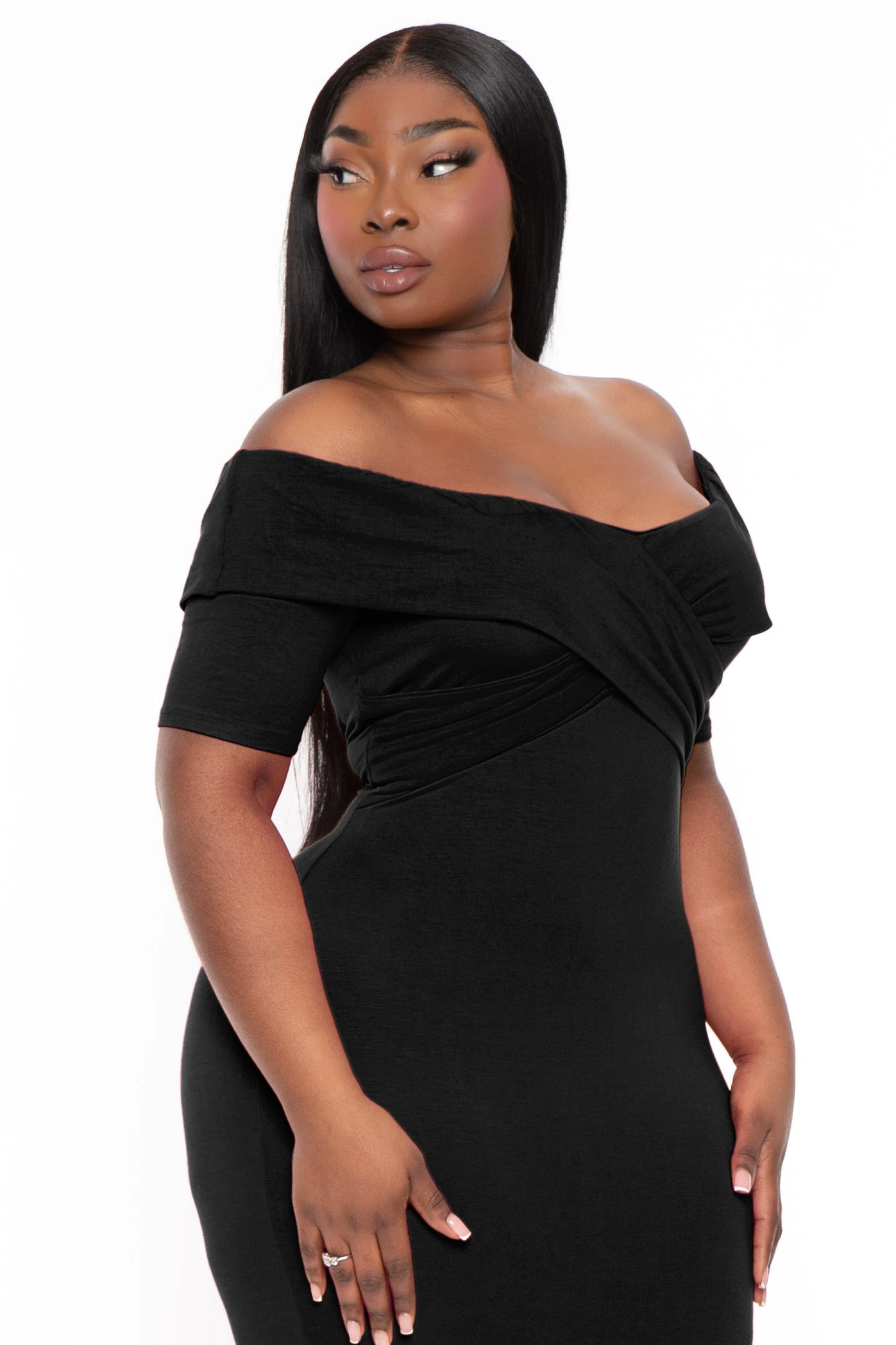Plus Size Anadora Off the Shoulder Dress- Black Plus Size Anadora Off The Shoulder Dress- Black -Kitchensuppliesdeal curvy sense dresses plus size anadora off the shoulder dress black 32126736990305