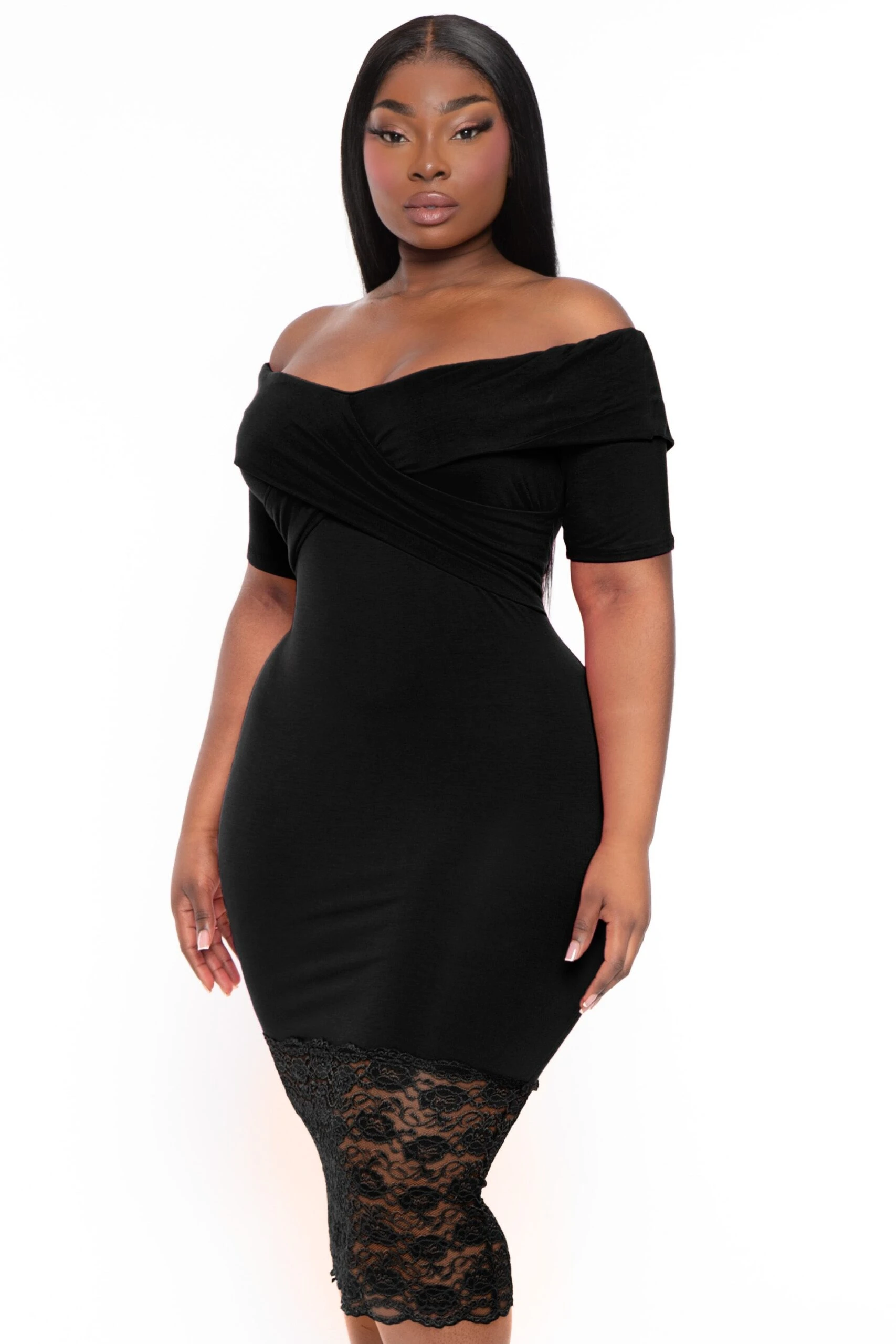 Plus Size Anadora Off the Shoulder Dress- Black Plus Size Anadora Off The Shoulder Dress- Black -Kitchensuppliesdeal curvy sense dresses plus size anadora off the shoulder dress black 32126737154145 scaled