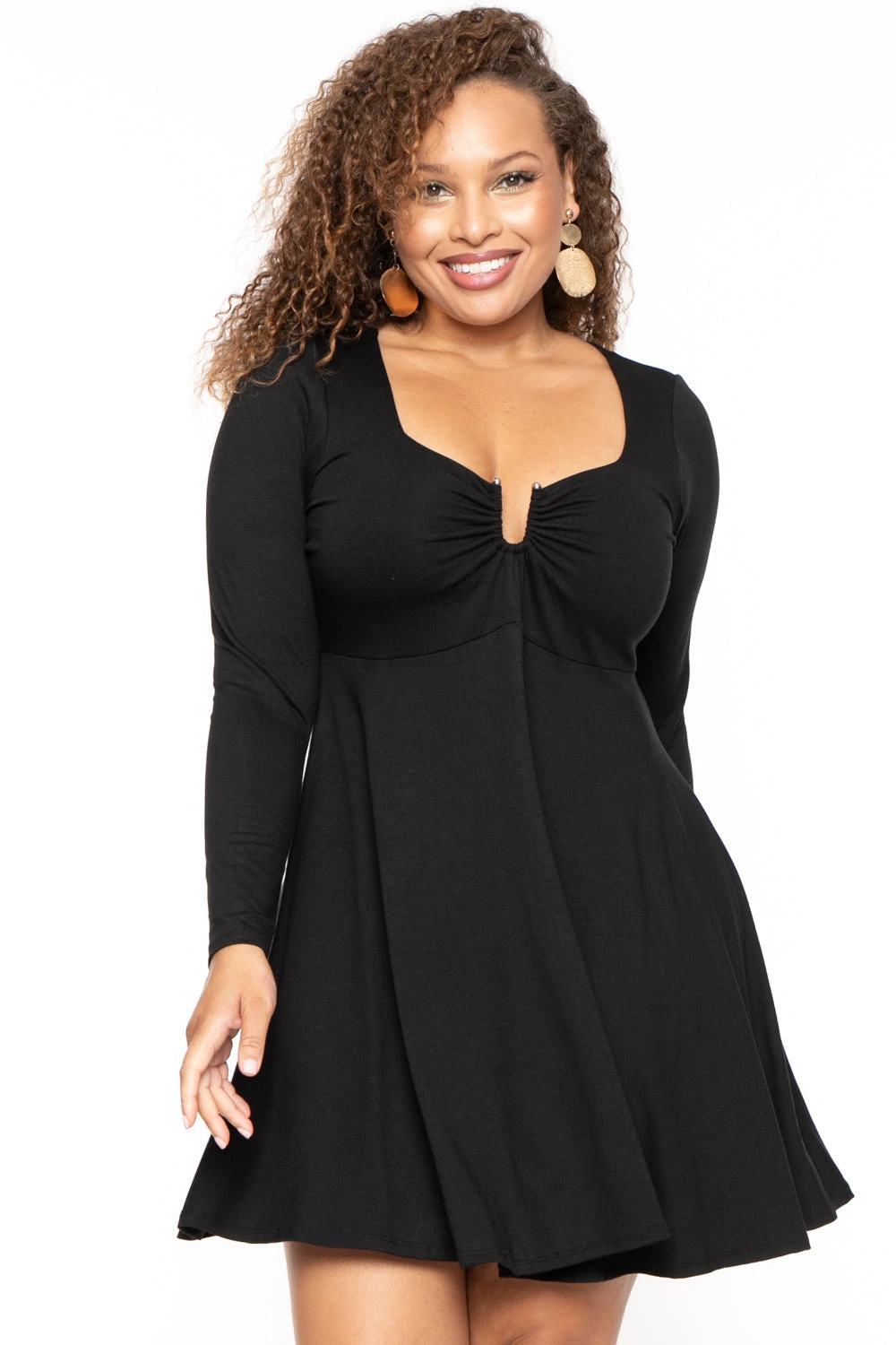 Plus Size Araseli Flare Dress - Black Plus Size Araseli Flare Dress - Black -Kitchensuppliesdeal curvy sense dresses plus size araseli flare dress black 30324029489249