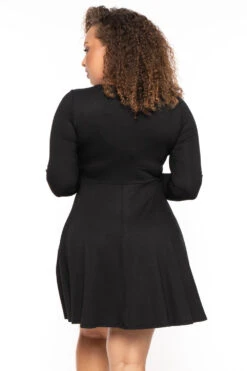 Plus Size Araseli Flare Dress - Black 5 Plus Size Araseli Flare Dress - Black -Kitchensuppliesdeal curvy sense dresses plus size araseli flare dress black 30324030341217
