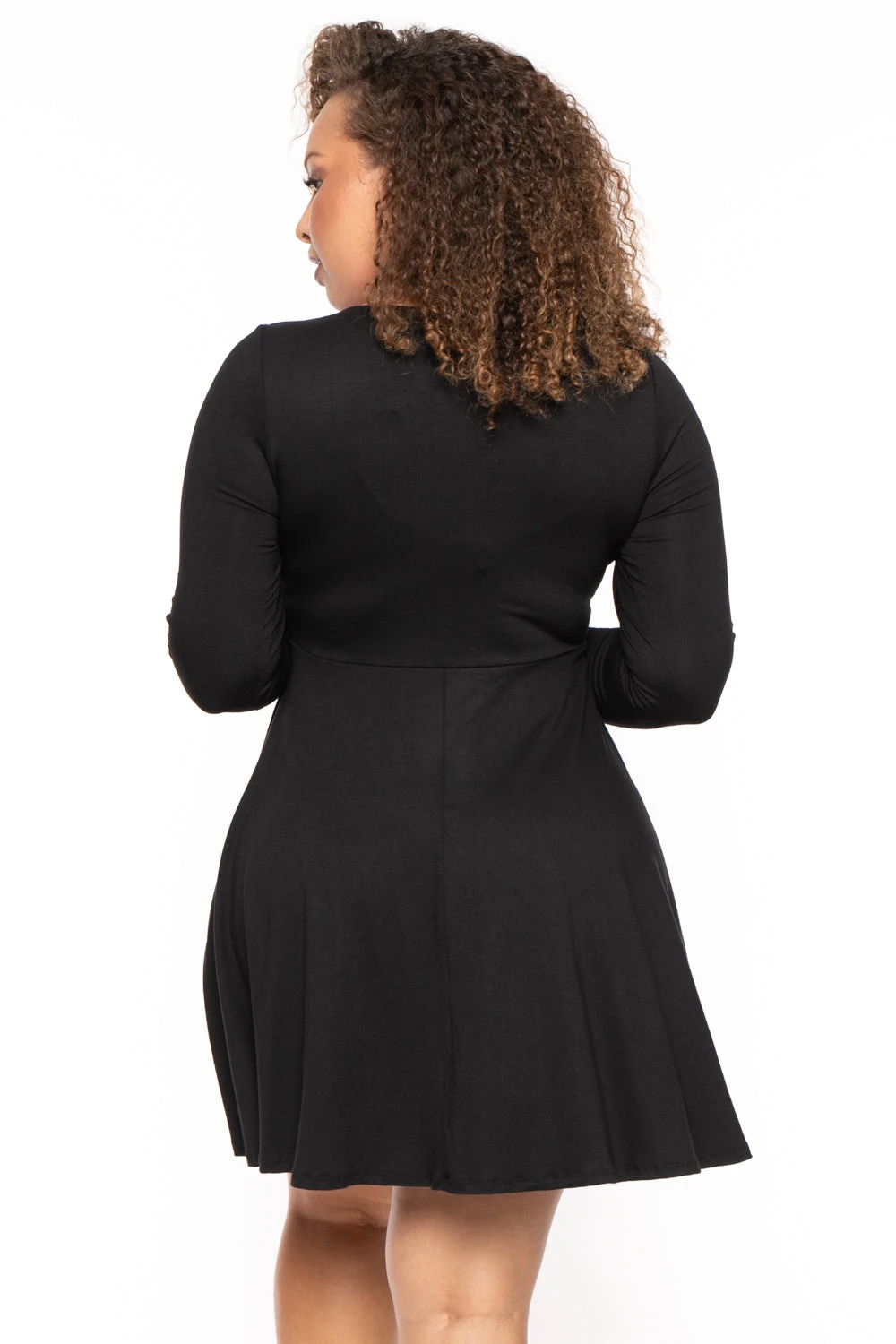 Plus Size Araseli Flare Dress - Black Plus Size Araseli Flare Dress - Black -Kitchensuppliesdeal curvy sense dresses plus size araseli flare dress black 30324030341217
