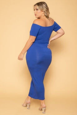 Plus Size Ari Bodycon Dress - Royal Blue -Kitchensuppliesdeal curvy sense dresses plus size ari bodycon dress royal blue 29593082691681