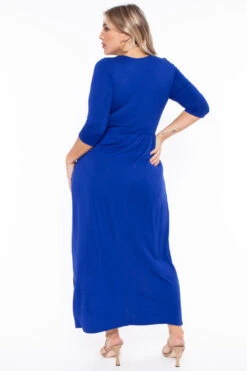 Bluebell Plus Size Aria M-Slit Maxi Dress - Royal Blue 6 Bluebell Plus Size Aria M-Slit Maxi Dress - Royal Blue -Kitchensuppliesdeal curvy sense dresses plus size aria m slit maxi dress royal blue 29883825881185