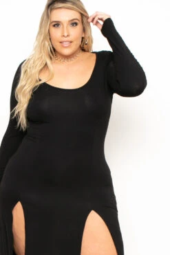 Plus Size Astrid Maxi Dress - Black 5 Plus Size Astrid Maxi Dress - Black -Kitchensuppliesdeal curvy sense dresses plus size astrid maxi dress black 29885429022817