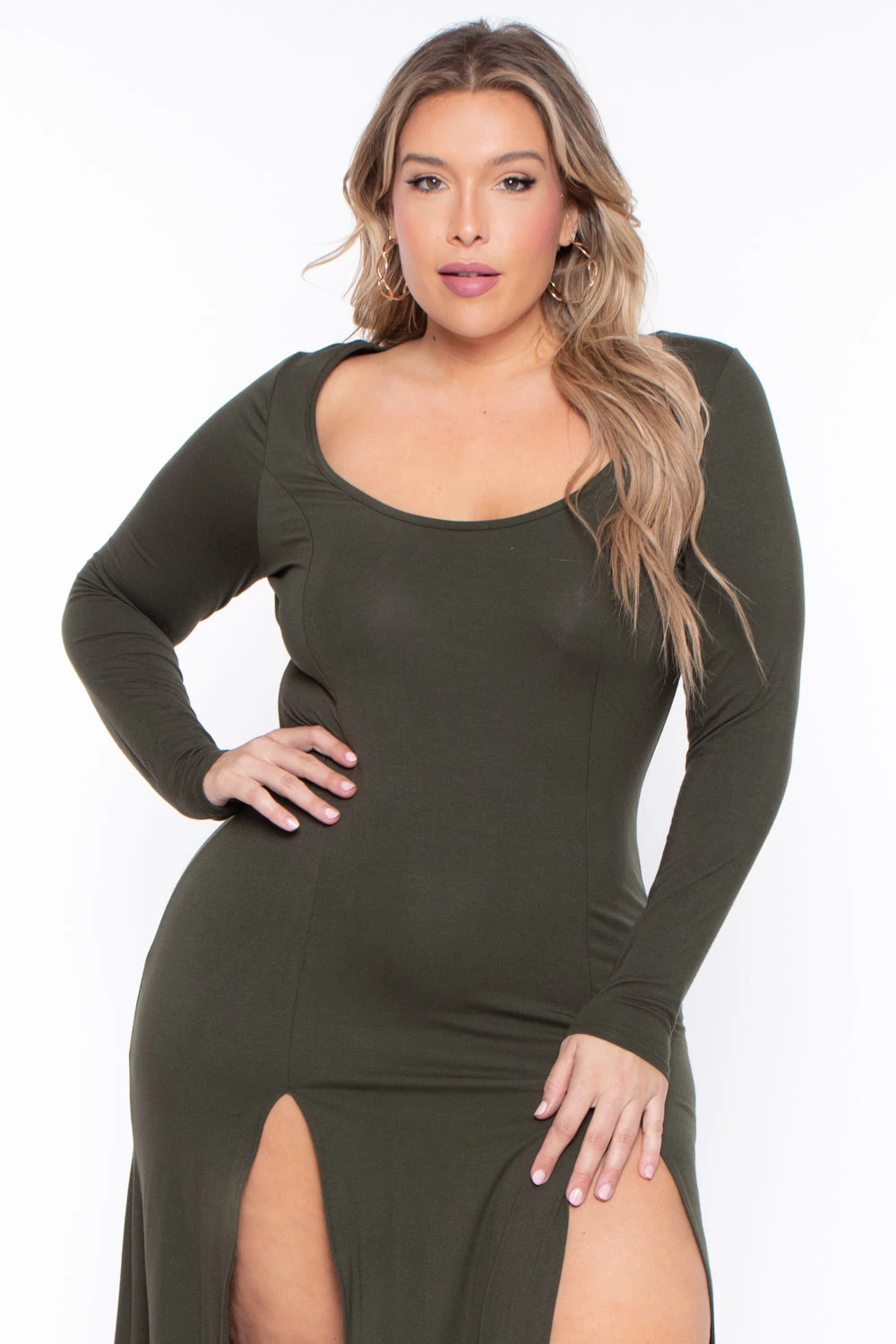 Plus Size Astrid Maxi Dress - Olive Plus Size Astrid Maxi Dress - Olive -Kitchensuppliesdeal curvy sense dresses plus size astrid maxi dress olive 29885429874785