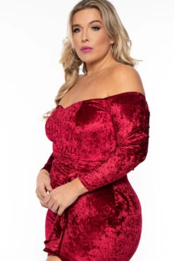 Plus Size Ava Velour Draped Dress- Burgundy 6 Plus Size Ava Velour Draped Dress- Burgundy -Kitchensuppliesdeal curvy sense dresses plus size ava velour draped dress burgundy 31694800126049