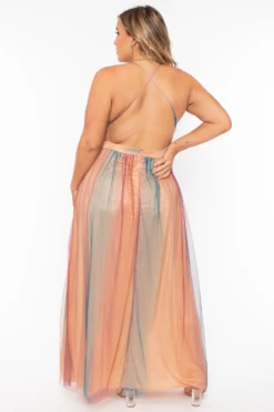 Plus Size Avianna Maxi Glitter Dress - Blush -Kitchensuppliesdeal curvy sense dresses plus size avianna maxi glitter dress blush 29883870675041