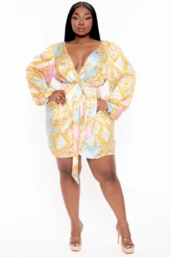 Plus Size Brisa Printed Tulip Hem Dress - Ivory 6 Plus Size Brisa Printed Tulip Hem Dress - Ivory -Kitchensuppliesdeal curvy sense dresses plus size brisa printed tulip hem dress ivory 31999898255457