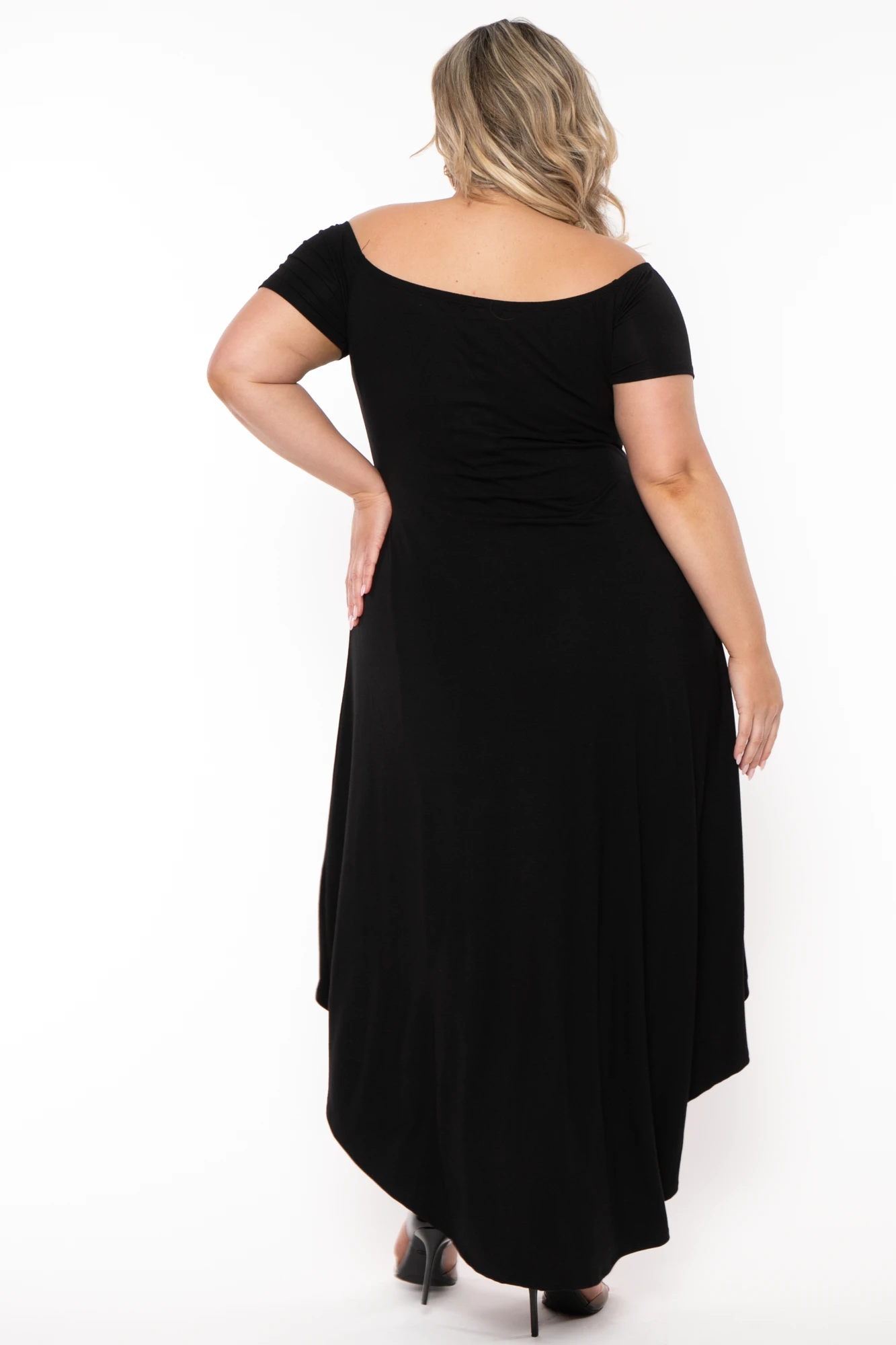 Plus Size Carolina Hi-Low Draped Dress - Black Plus Size Carolina Hi-Low Draped Dress - Black -Kitchensuppliesdeal curvy sense dresses plus size carolina hi low draped dress black 32125417422945