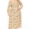 Plus Size Chelzy Maxi Dress - Multi -Kitchensuppliesdeal curvy sense dresses plus size chelzy maxi dress multi 31874939224161