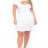 Plus Size Cutout Hoodie Dress - Ivory -Kitchensuppliesdeal curvy sense dresses plus size cutout hoodie dress ivory 29707272814689