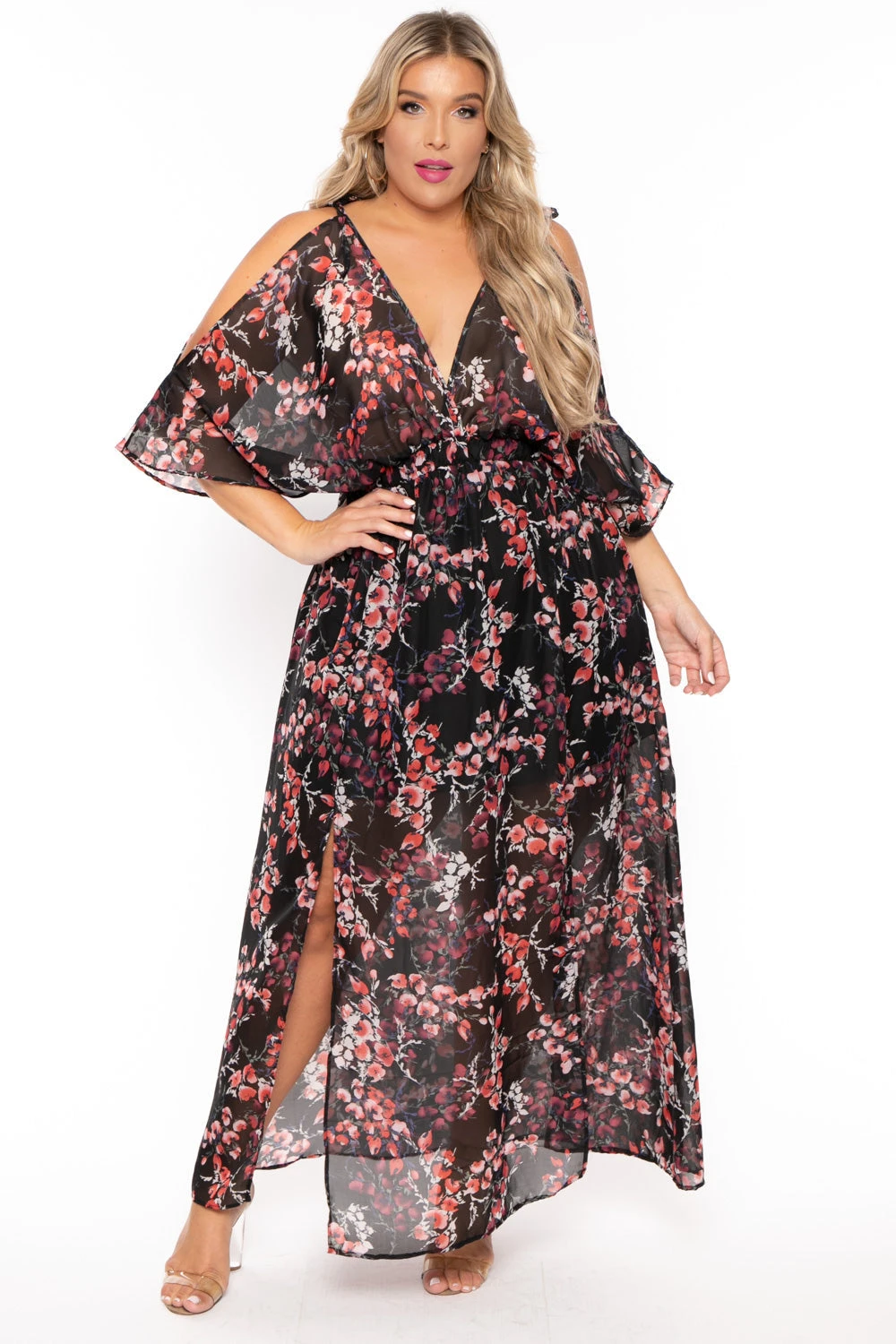 Plus Size Danielle Chiffon Maxi Dress - Black Plus Size Danielle Chiffon Maxi Dress - Black -Kitchensuppliesdeal curvy sense dresses plus size danielle chiffon maxi dress black 30053584011361