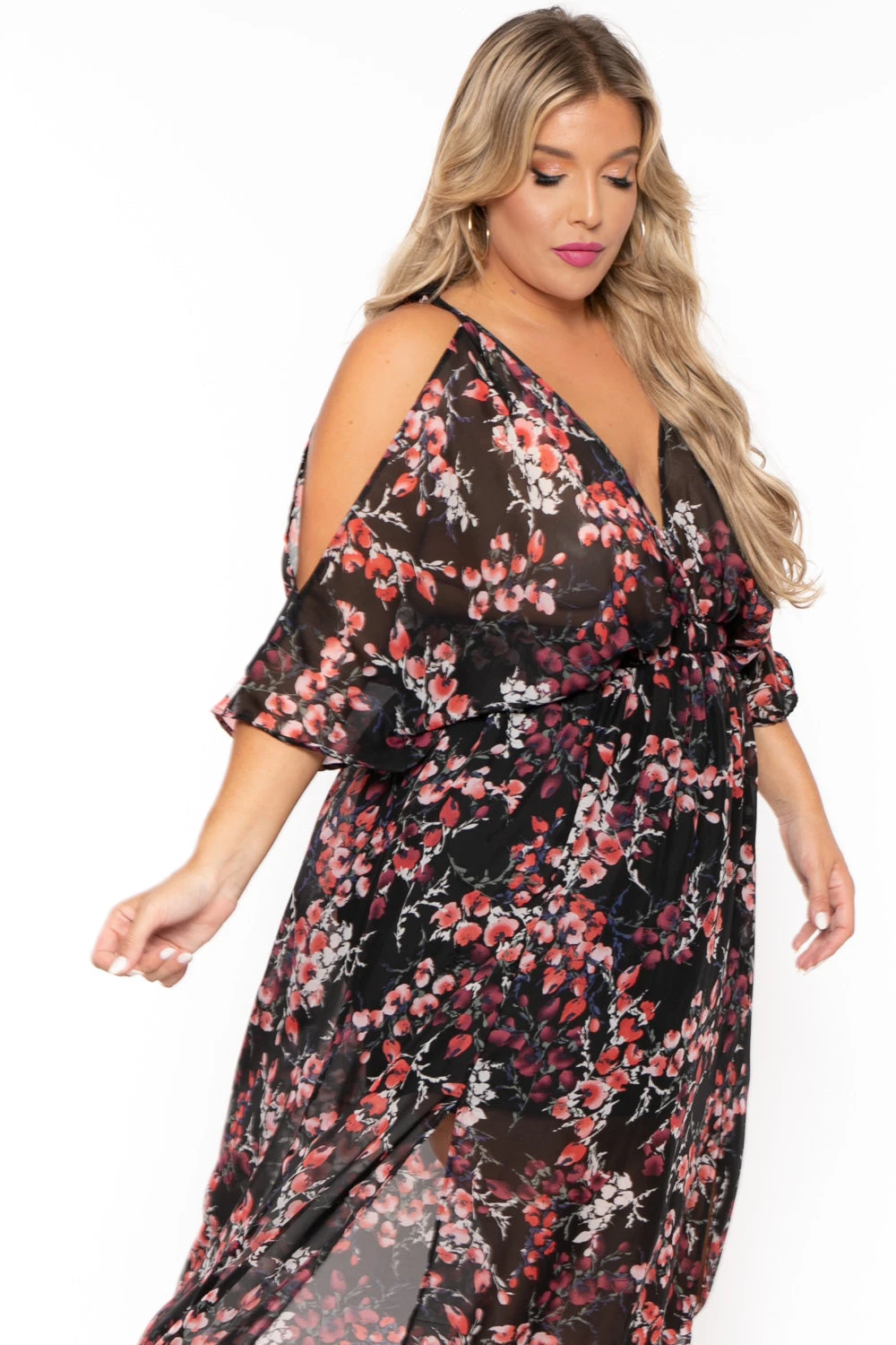Plus Size Danielle Chiffon Maxi Dress - Black Plus Size Danielle Chiffon Maxi Dress - Black -Kitchensuppliesdeal curvy sense dresses plus size danielle chiffon maxi dress black 30053584142433
