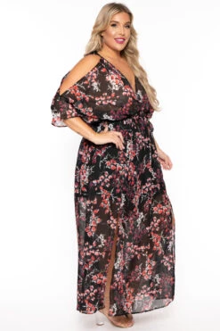 Plus Size Danielle Chiffon Maxi Dress - Black 4 Plus Size Danielle Chiffon Maxi Dress - Black -Kitchensuppliesdeal curvy sense dresses plus size danielle chiffon maxi dress black 30053584404577
