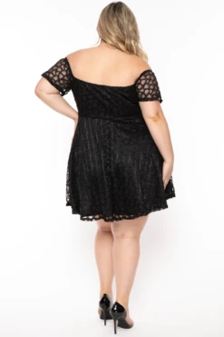 Plus Size Deana Off The Shoulder Lace Dress- Black 5 Plus Size Deana Off The Shoulder Lace Dress- Black -Kitchensuppliesdeal curvy sense dresses plus size deana off the shoulder lace dress black 32335956443233