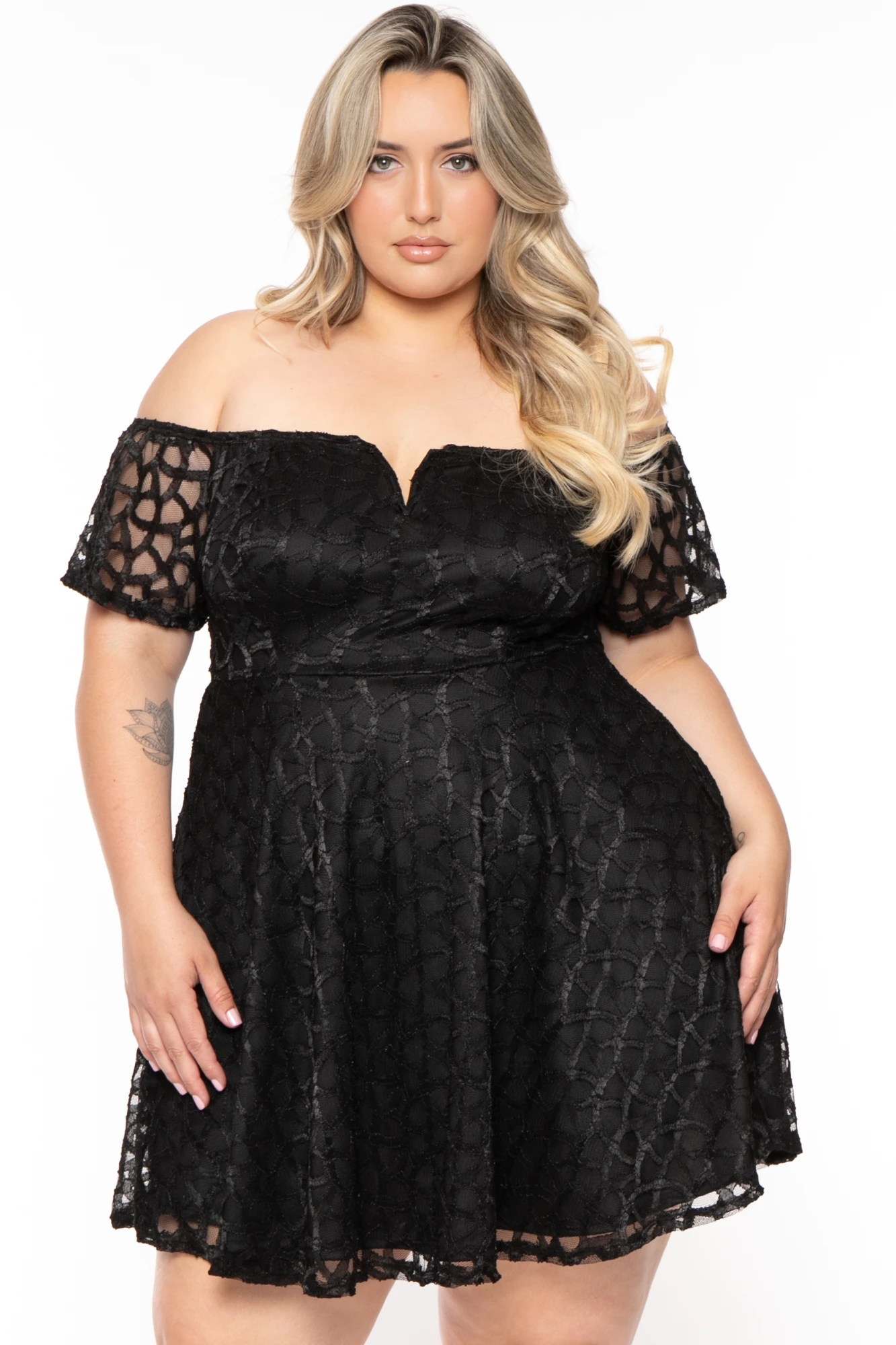Plus Size Deana Off The Shoulder Lace Dress- Black Plus Size Deana Off The Shoulder Lace Dress- Black -Kitchensuppliesdeal curvy sense dresses plus size deana off the shoulder lace dress black 32335956541537