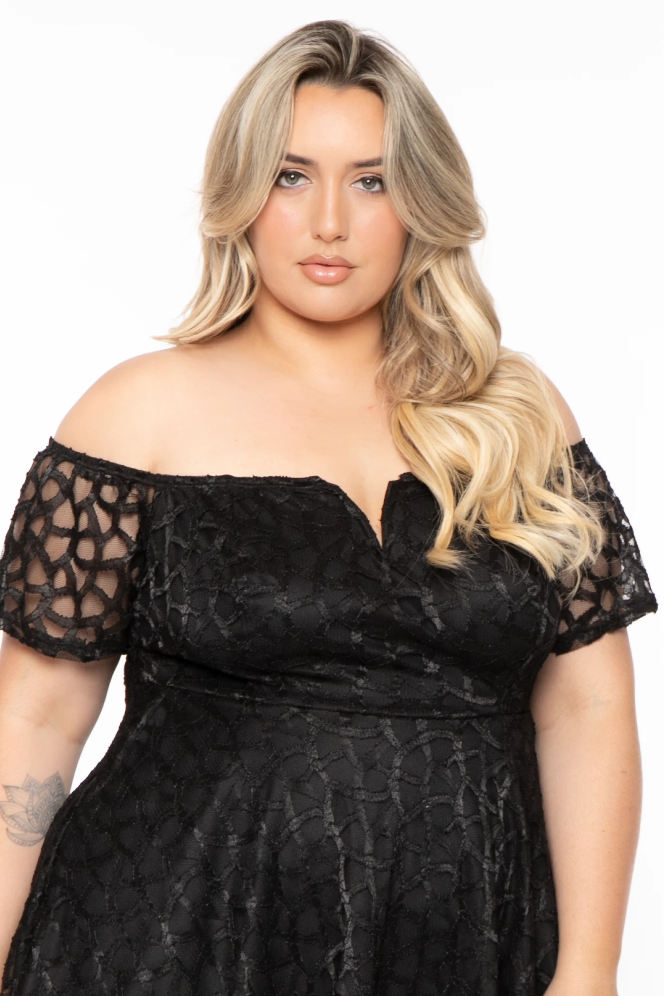 Plus Size Deana Off The Shoulder Lace Dress- Black Plus Size Deana Off The Shoulder Lace Dress- Black -Kitchensuppliesdeal curvy sense dresses plus size deana off the shoulder lace dress black 32335956607073