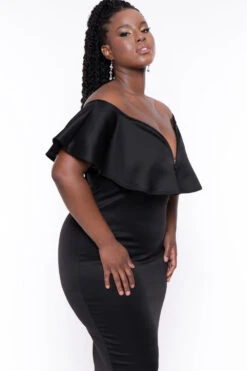 Plus Size Evelyn Bodycon Dress - Black -Kitchensuppliesdeal curvy sense dresses plus size evelyn bodycon dress black 29448505327713