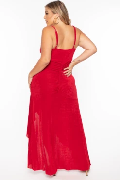 Plus Size Fayette Flamenco Ruffle Dress - Red 5 Plus Size Fayette Flamenco Ruffle Dress - Red -Kitchensuppliesdeal curvy sense dresses plus size fayette flamenco ruffle dress red 29589756379233