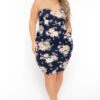Plus Size Floral Print Bodycon Dress - Navy 2 Plus Size Floral Print Bodycon Dress - Navy -Kitchensuppliesdeal curvy sense dresses plus size floral print bodycon dress navy 31726904180833