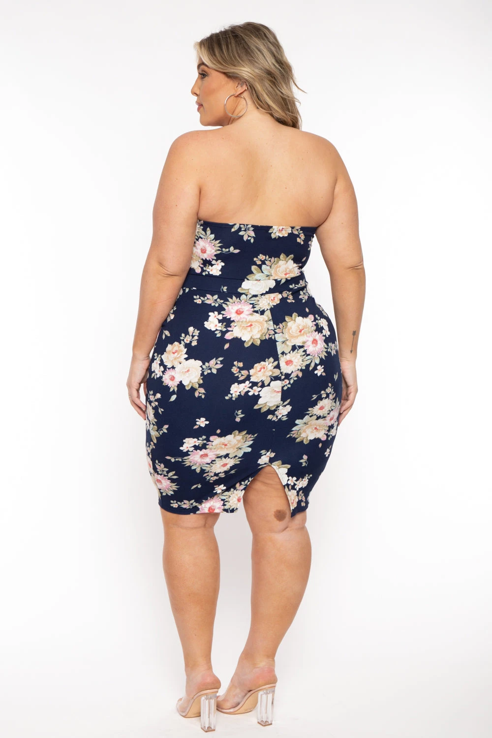 Plus Size Floral Print Bodycon Dress - Navy Plus Size Floral Print Bodycon Dress - Navy -Kitchensuppliesdeal curvy sense dresses plus size floral print bodycon dress navy 31726904705121