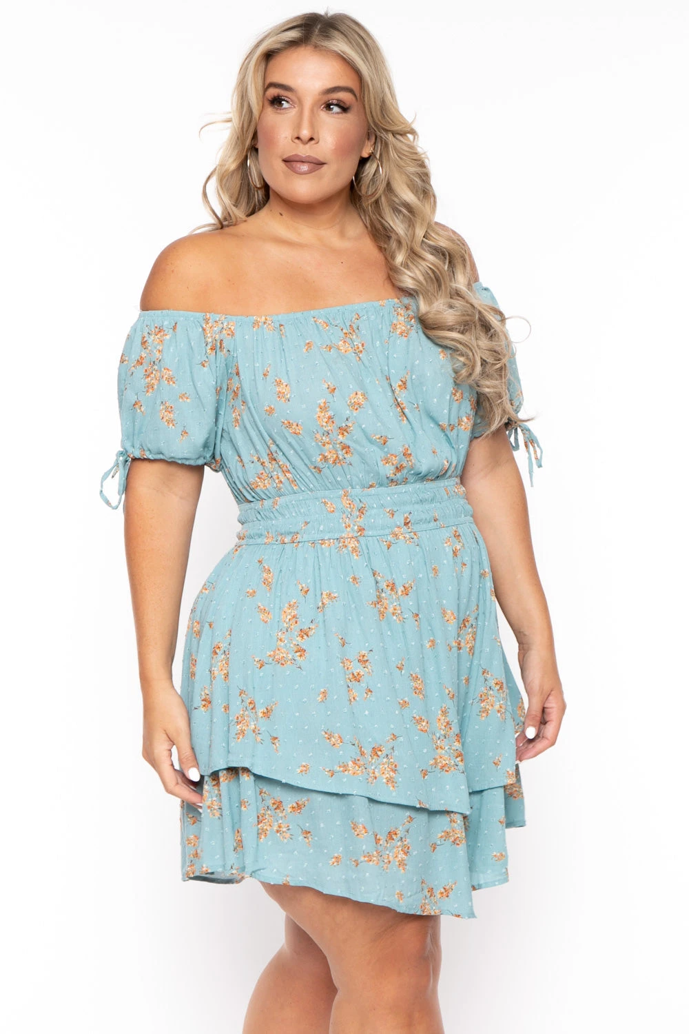 Plus Size Floral Sienna Swiss Dot Dress -Turquoise Plus Size Floral Sienna Swiss Dot Dress -Turquoise -Kitchensuppliesdeal curvy sense dresses plus size floral sienna swiss dot dress turquoise 30026201333857