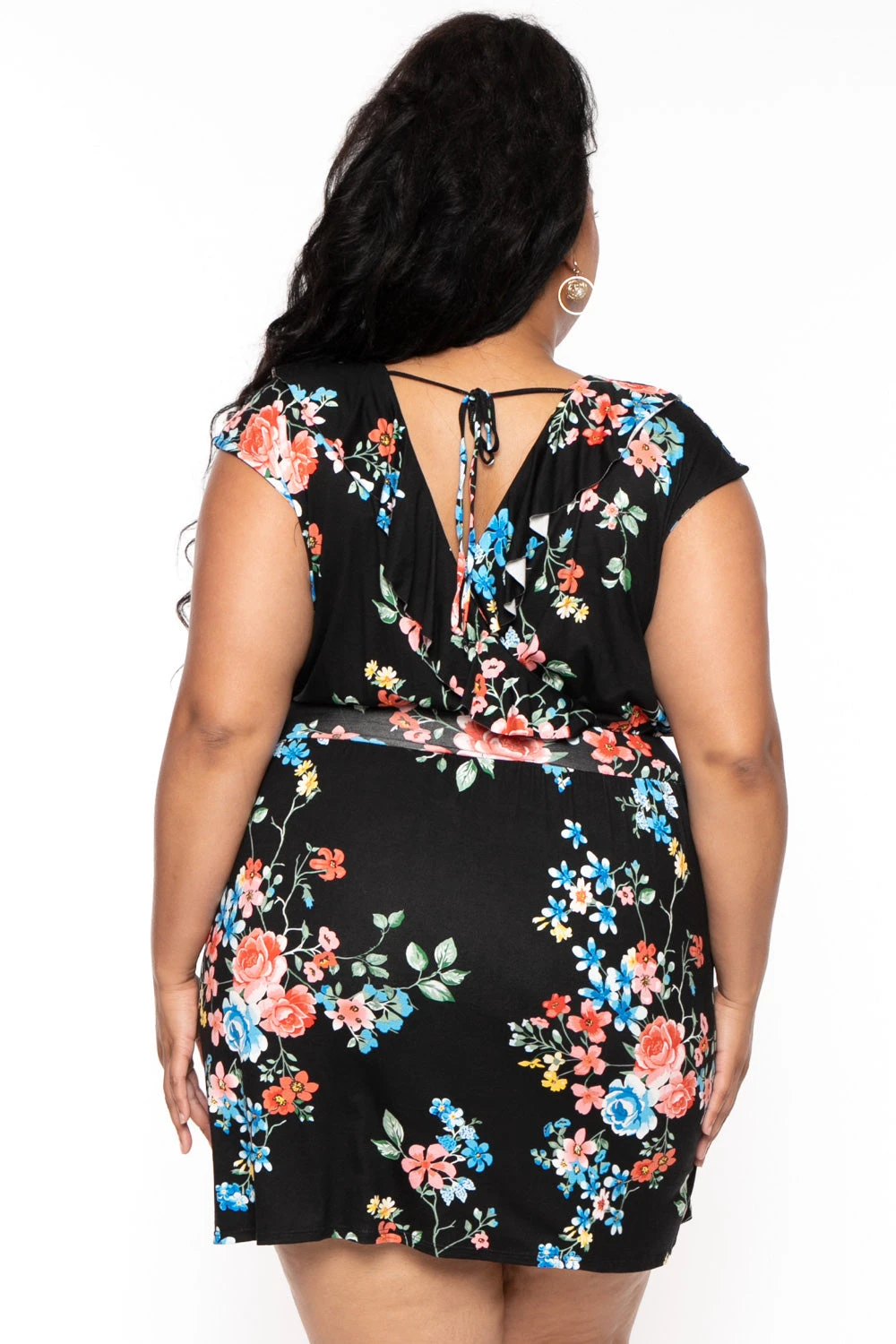 Plus Size Floral Tina Dress - Floral Black Plus Size Floral Tina Dress - Floral Black -Kitchensuppliesdeal curvy sense dresses plus size floral tina dress floral black 30025528574049