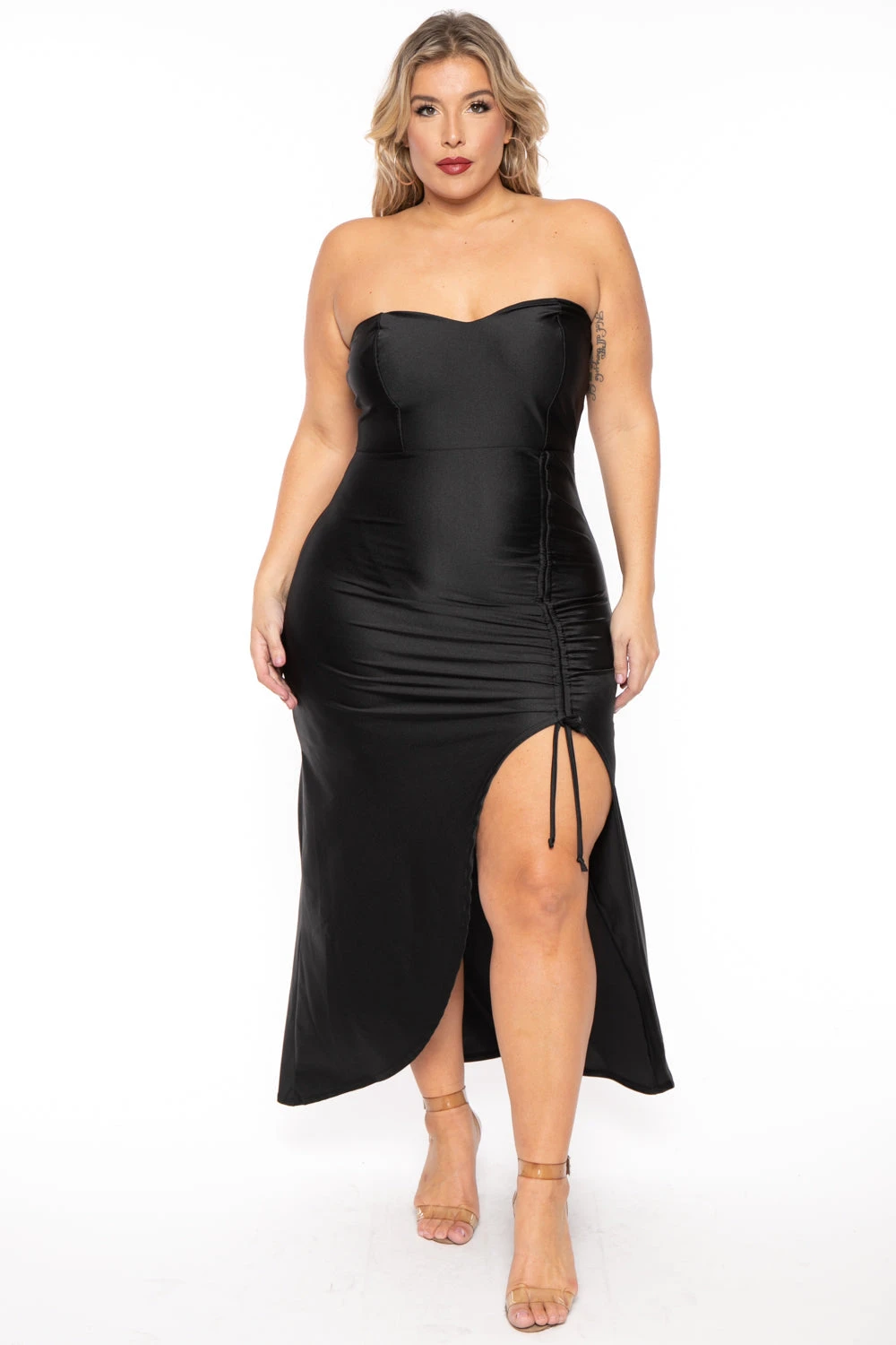 Plus Size Francesca Strapless Dress - Black Plus Size Francesca Strapless Dress - Black -Kitchensuppliesdeal curvy sense dresses plus size francesca strapless dress black 30453492416609