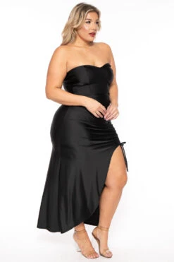 Plus Size Francesca Strapless Dress - Black 4 Plus Size Francesca Strapless Dress - Black -Kitchensuppliesdeal curvy sense dresses plus size francesca strapless dress black 30453492973665