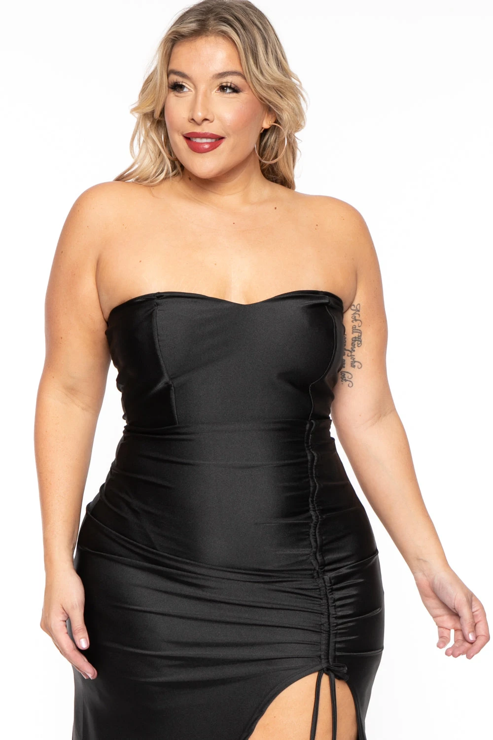 Plus Size Francesca Strapless Dress - Black Plus Size Francesca Strapless Dress - Black -Kitchensuppliesdeal curvy sense dresses plus size francesca strapless dress black 30453493399649