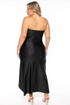 Plus Size Francesca Strapless Dress - Black 5 Plus Size Francesca Strapless Dress - Black -Kitchensuppliesdeal curvy sense dresses plus size francesca strapless dress black 30453493530721